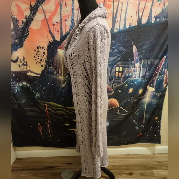 Vintage Y2K Candies Lavender Open-Knit Sweater - Picture 13 of 16